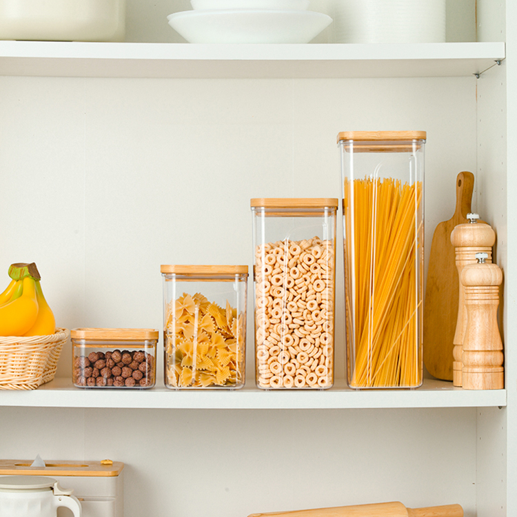 Boîte de Conservation Carrée avec Couvercle en Bambou – Valve Fraîcheur & Joint Silicone – Sans BPA – Image 2